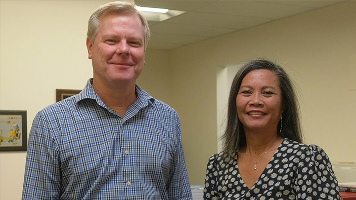 Mark Tucker and Mari Guillermo 